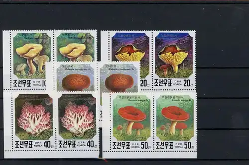 Nordkorea Paare 3186-3190 postfrisch Pilze #JO611