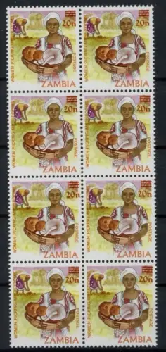 Sambia Achterblock A 340 postfrisch Pilze #JO637