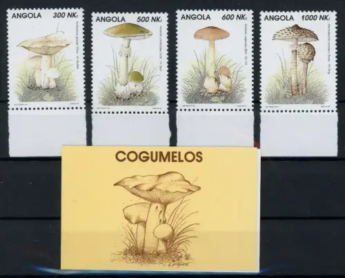 Angola 945-948, M-Heft postfrisch Pilze #JO665