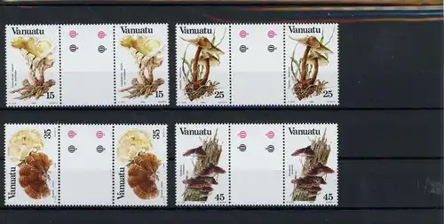 Vanuatu Paare 670-673 ZS/ZW postfrisch Pilze #JO653