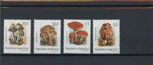 Argentinien 2181-2184 postfrisch Pilze #JO676