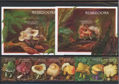 Dominica 1824-1831, Block 260-261 postfrisch Pilze #JO687