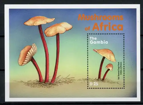 Gambia Block 464 postfrisch Pilze #JR694