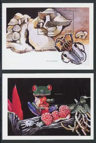 Sierra Leone Block 297-298 postfrisch Pilze #JR713
