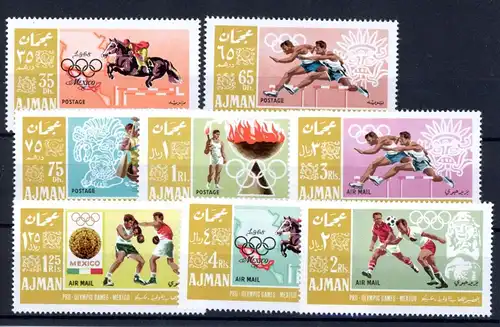 Ajman 189-196A postfrisch Olympia 1968 Mexiko #JR869