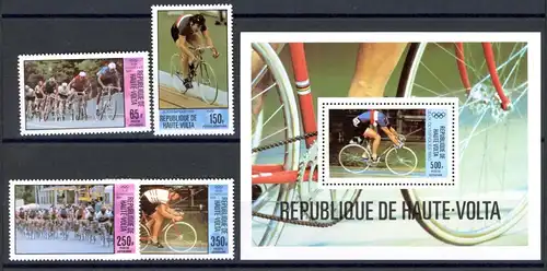 Obervolta 795-798 + Bl. 55 postfrisch Olympia 1980 Moskau #JR945