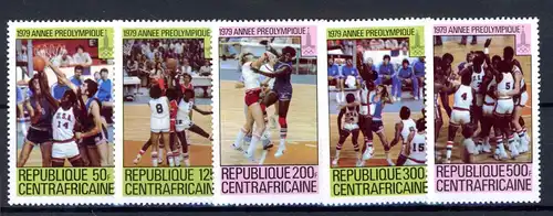 Zentralafr. Rep. 653-657 postfrisch Olympia 1980 Moskau #JR967