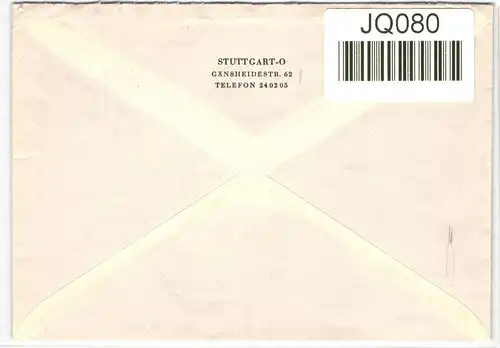 BRD Bund 210 auf Brief als Einzelfrankatur portogerecht #JQ080