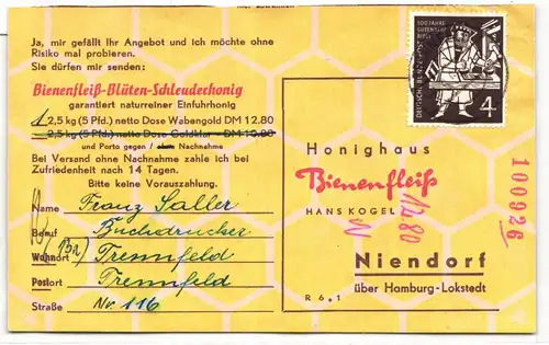 BRD Bund 198 auf Brief als Einzelfrankatur portogerecht #JQ103