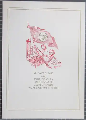 DDR 1268-1271 u.a. auf Brief Erstagsblatt Parteitag #JQ148