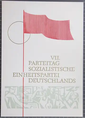 DDR 1268-1271 u.a. auf Brief Erstagsblatt Parteitag #JQ147