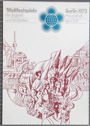 DDR 1862-1866 auf Brief Erstagsblatt Weltfestspiele #JQ152