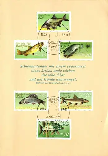 DDR 2949 u.a. auf Brief Lot von 7 Erstagsblättern #JQ163