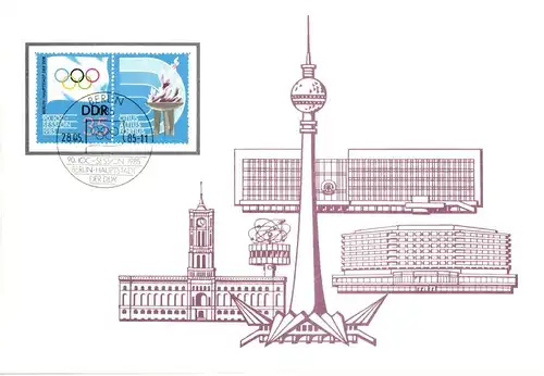 DDR 2949 u.a. auf Brief Lot von 7 Erstagsblättern #JQ163