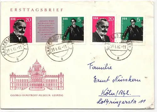 DDR 893-4 auf Brief Zusammendruck #JQ179