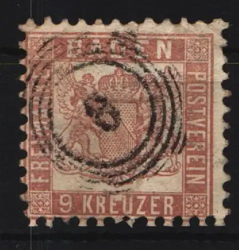 Baden 20 gestempelt #JQ245