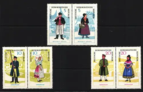 DDR W Zd 145, 147, 149 postfrisch #JQ207