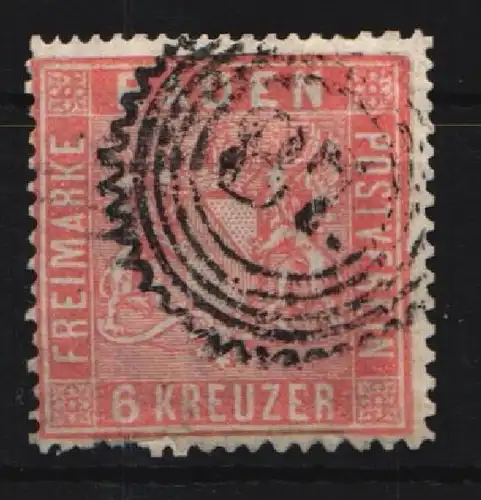 Baden 11 gestempelt Mängel #JQ240