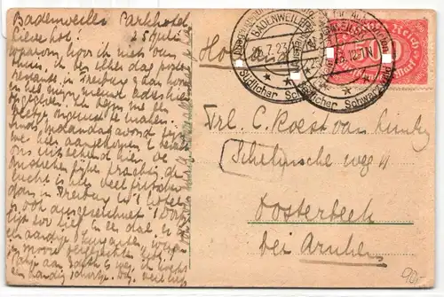 Deutsches Reich 223 auf Postkarte #JQ343