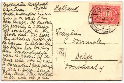 Deutsches Reich 223 auf Postkarte #JQ344