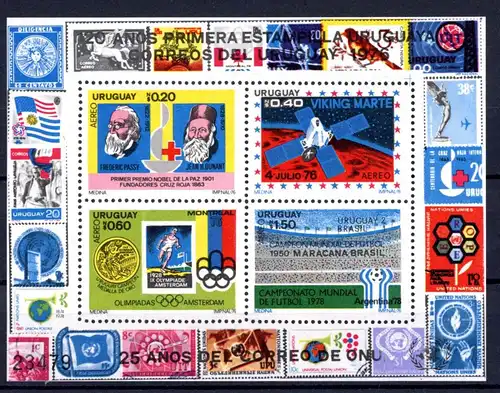 Uruguay Block 31 postfrisch Fußball WM 1978 #JR983