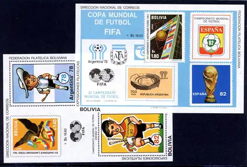 Bolivien Block 98-99 postfrisch Fußball WM 1978 #JR998