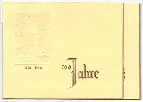 Bi-Zone 69-72 auf Ausstellungskarte 750 Jahre Köln #JP737