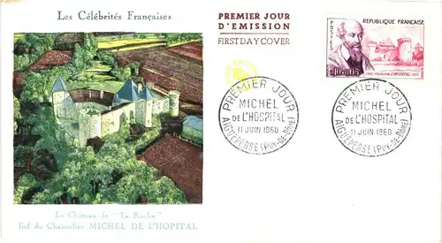 Frankreich 1309-1314 als Ersttagsbrief #JP775