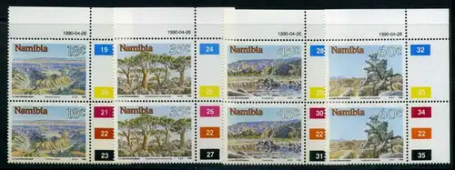 Namibia Eckrand or 671-74 postfrisch Landschaft #JS144