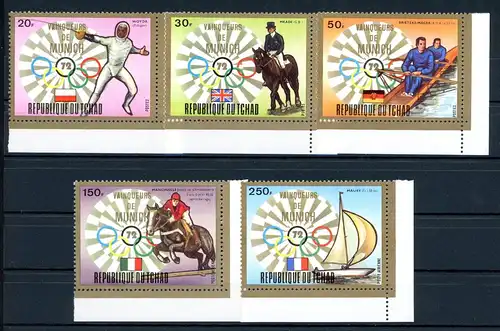 Tschad 641-645 A postfrisch Olympia München 1972 #JS090