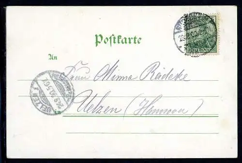 AK Rüdesheim/ Rheingau Stadtpanorama, Raddampfer 1900 #JS196