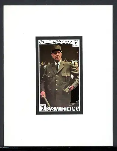 Ras al Khaima Ministerblock 674 postfrisch de Gaulle #JS463