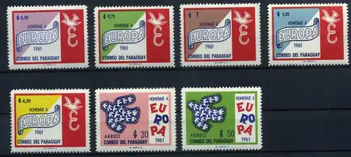 Paraguay 986-92 postfrisch Europa #JS559