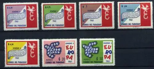 Paraguay 986-92 postfrisch Europa #JS559