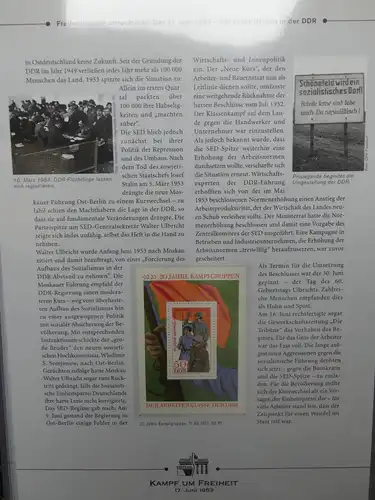 Themensammlung Kampf um Freiheit im Deutsche Post Vordruck #LY071