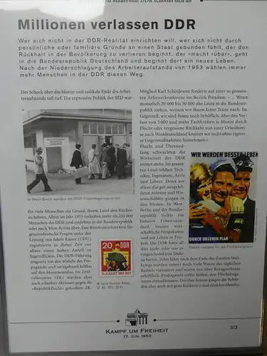 Themensammlung Kampf um Freiheit im Deutsche Post Vordruck #LY071