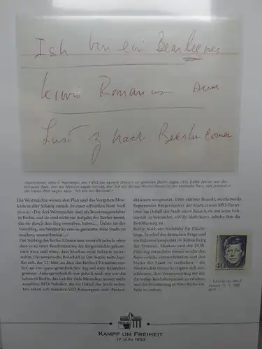 Themensammlung Kampf um Freiheit im Deutsche Post Vordruck #LY071