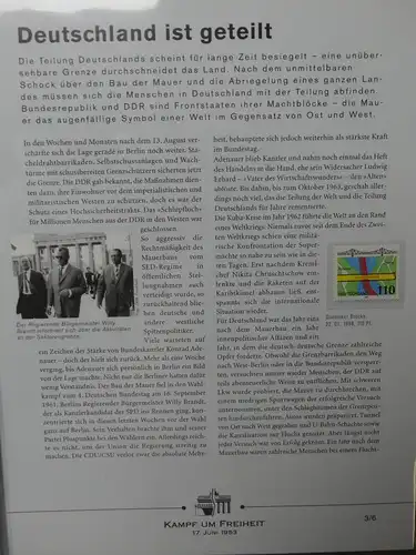 Themensammlung Kampf um Freiheit im Deutsche Post Vordruck #LY071