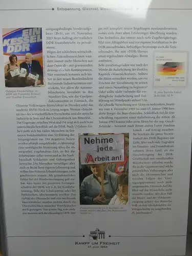 Themensammlung Kampf um Freiheit im Deutsche Post Vordruck #LY071