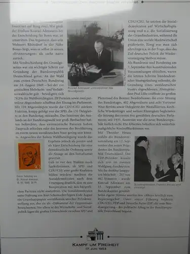 Themensammlung Kampf um Freiheit im Deutsche Post Vordruck #LY071