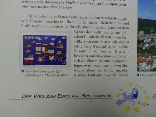Themensammlung Der Weg zum Euro im Deutsche Post Vordruck #LY085