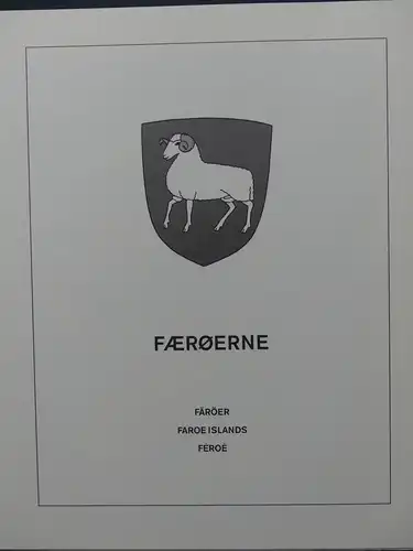 Färöer Inseln 1975-2001 gestempelt besammelt, Extras im Lindner Vordruck #LY083