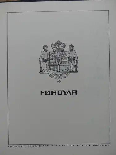 Färöer Inseln 1975-2002 postfrisch besammelt im Lindner Vordruck #LY084