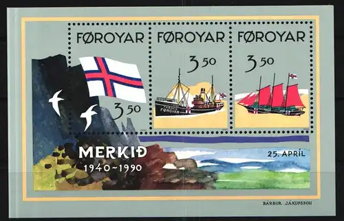 Färöer Block 4 postfrisch #JQ506