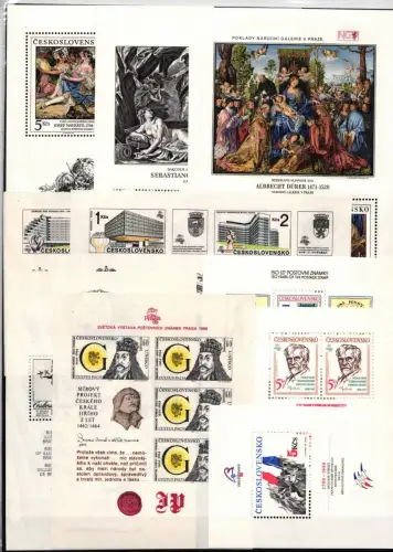 Tschechoslowakei Block 85-95 postfrisch ohne Block 91 #JI677