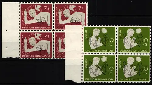 BRD Bund 232-233 postfrisch 4er Block vom Seitenrand #JR105