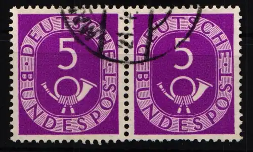 BRD Bund 125/125 gestempelt waagerechtes Paar #JR197