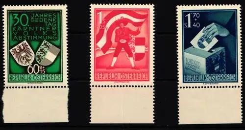 Österreich 952-954 postfrisch #JR032