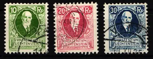 Liechtenstein 72-74 gestempelt #JS628