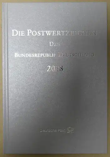 BRD Bund Postwertzeichen Jahrbuch 2018 gestempelt silber #IM727